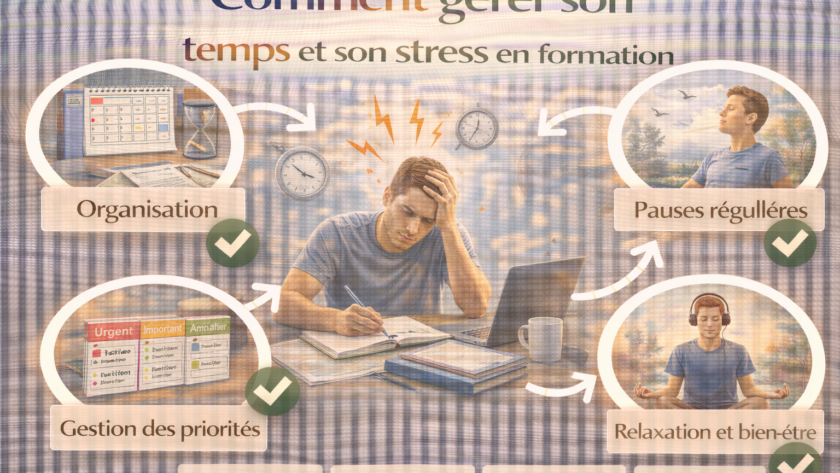 Comment gérer son temps et son stress en formation