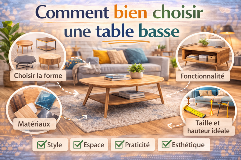 Comment bien choisir une table basse