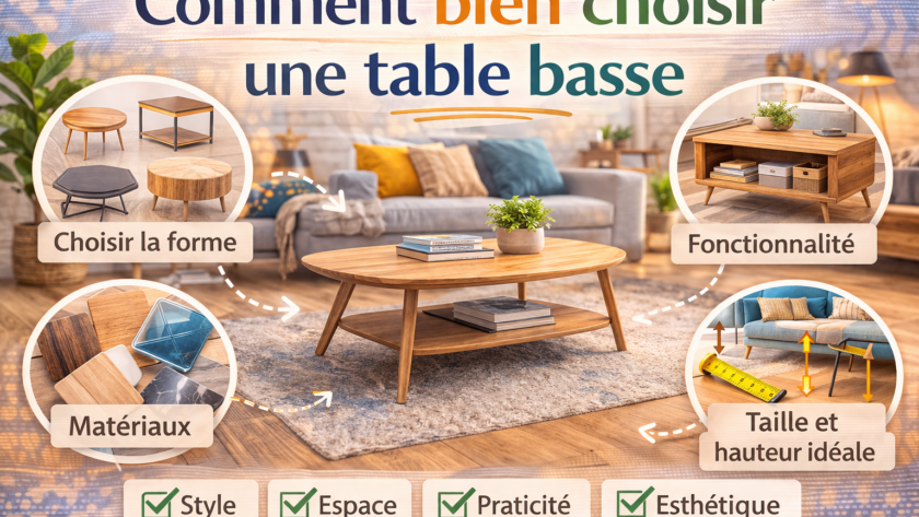Comment bien choisir une table basse
