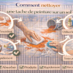Comment nettoyer une tache de peinture sur un sol ?