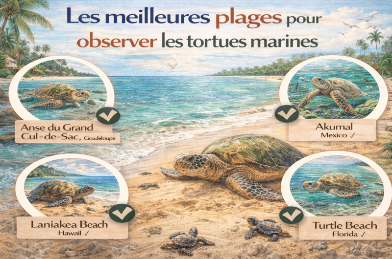 Les meilleures plages pour observer les tortues marines