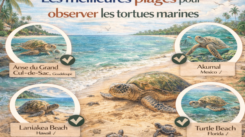 Les meilleures plages pour observer les tortues marines