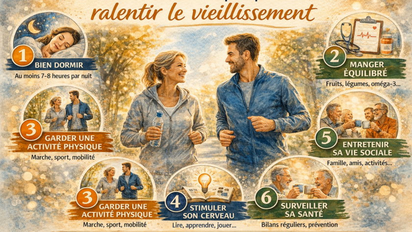 Les habitudes à adopter pour ralentir le vieillissement