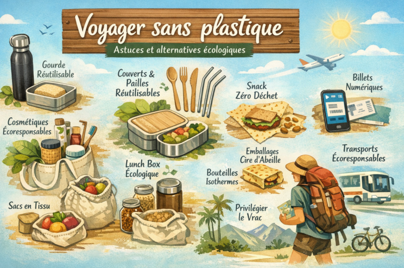 Voyager sans plastique : astuces et alternatives écologiques
