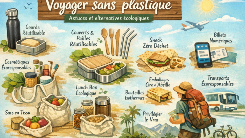 Voyager sans plastique : astuces et alternatives écologiques