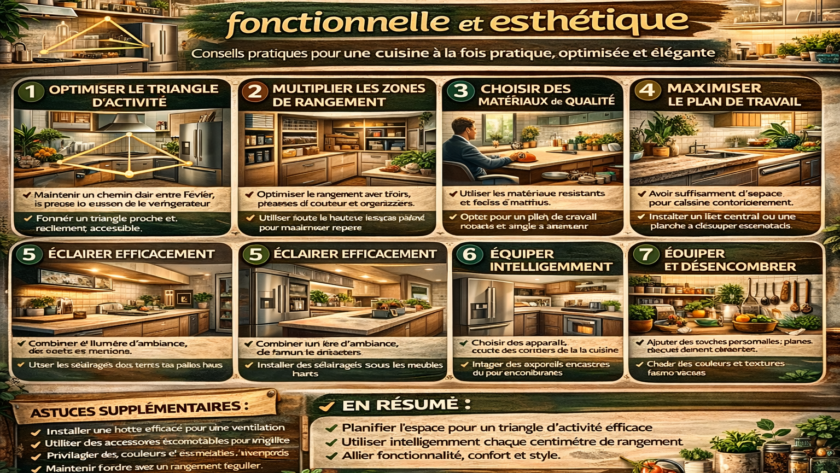 Les secrets d’une cuisine fonctionnelle et esthétique
