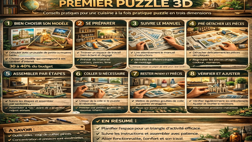 Les astuces pour réussir son premier puzzle 3D