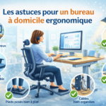 Les astuces pour un bureau à domicile ergonomique
