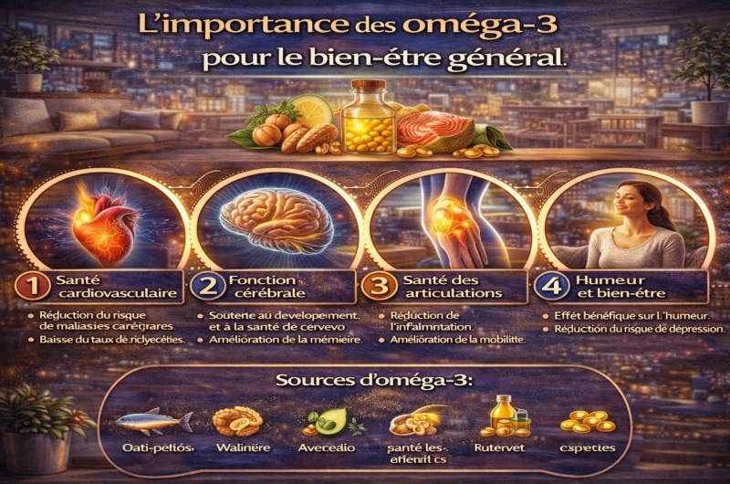 L’importance des oméga-3 pour le bien-être général