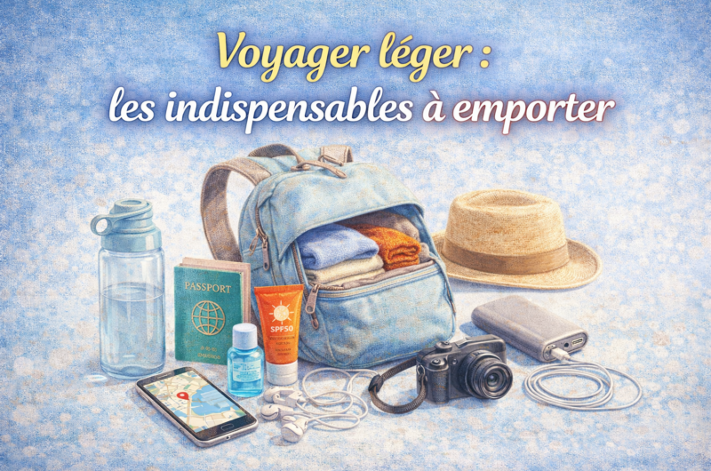Voyager léger : les indispensables à emporter