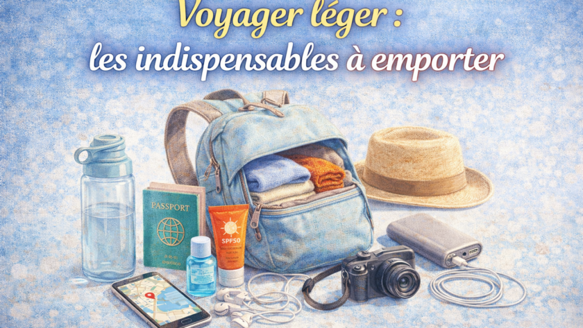 Voyager léger : les indispensables à emporter