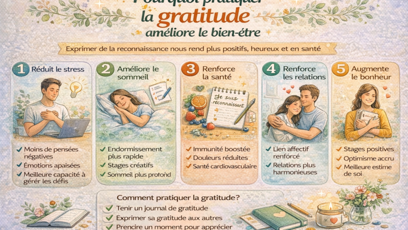 Pourquoi pratiquer la gratitude améliore le bien-être