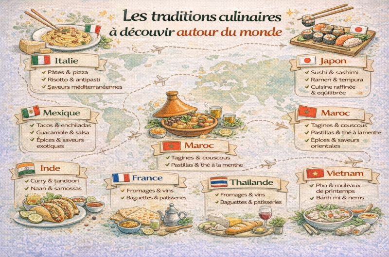 Les traditions culinaires à découvrir autour du monde