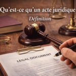 Qu’est-ce qu’un acte juridique ? Définition
