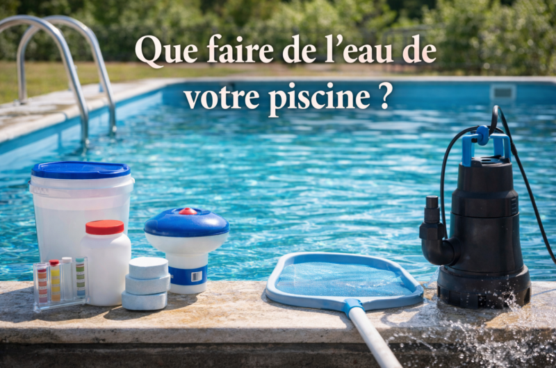 Que faire de l’eau de votre piscine