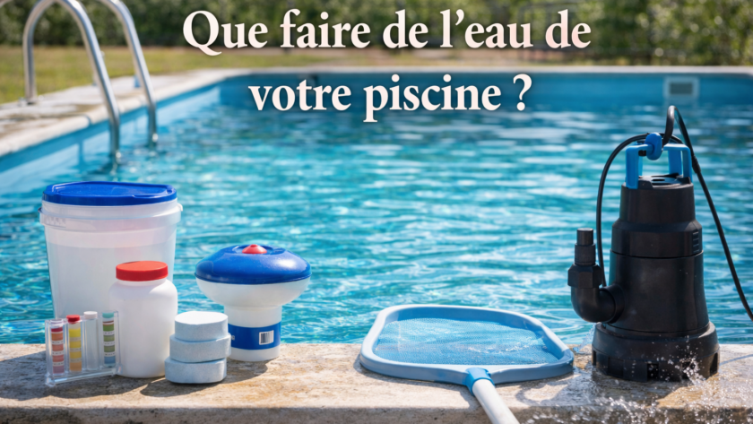 Que faire de l’eau de votre piscine