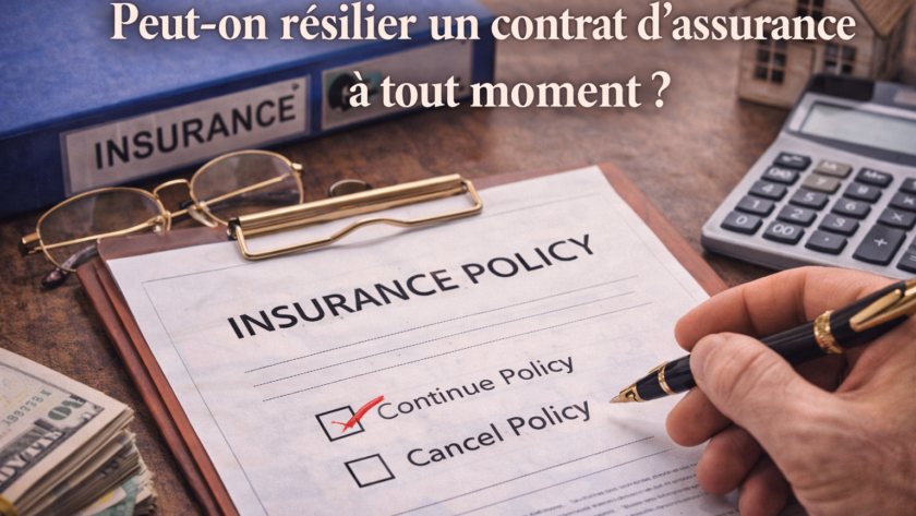 Peut-on résilier un contrat d’assurance à tout moment ?