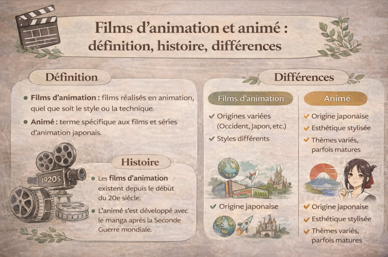 Films d’animation et animé : définition, histoire, différences