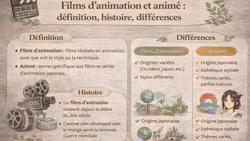 Films d’animation et animé : définition, histoire, différences