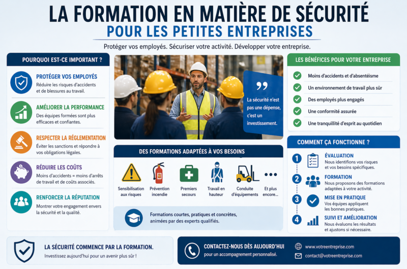 La formation en matière de sécurité pour les petites entreprises