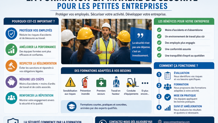 La formation en matière de sécurité pour les petites entreprises