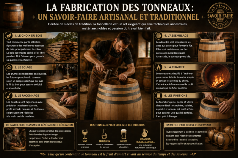 La fabrication des tonneaux : un savoir-faire artisanal et traditionnel
