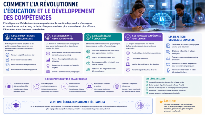 Comment l’IA révolutionne l’éducation et le développement des compétences