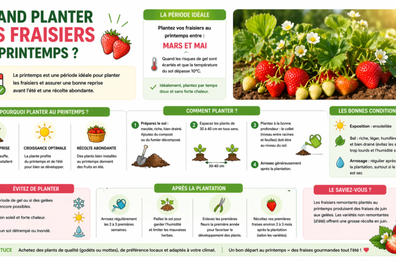 Quand planter les fraisiers au printemps ?