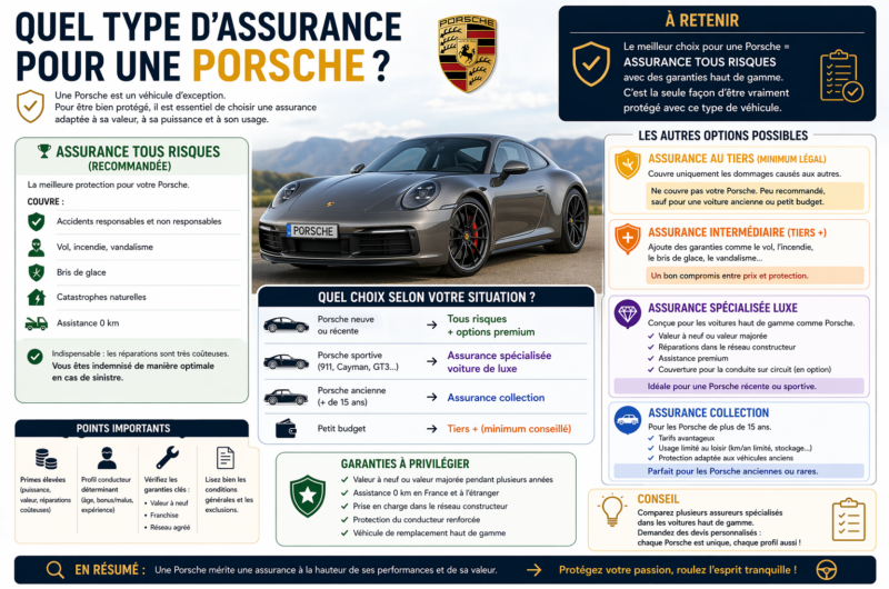 Quel type d’assurance pour une Porsche ?