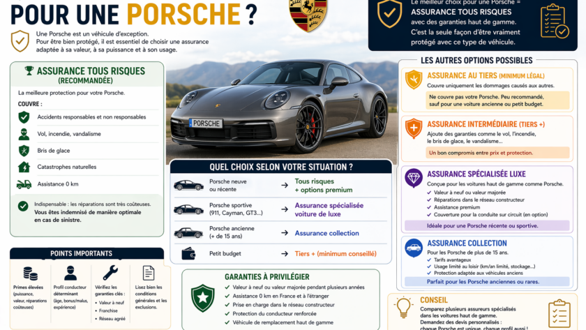 Quel type d’assurance pour une Porsche ?