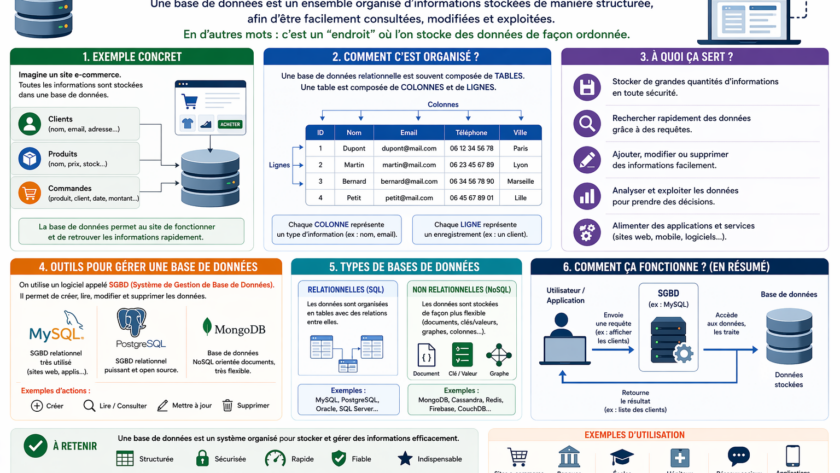 Qu’est-ce qu’une base de données en informatique ?