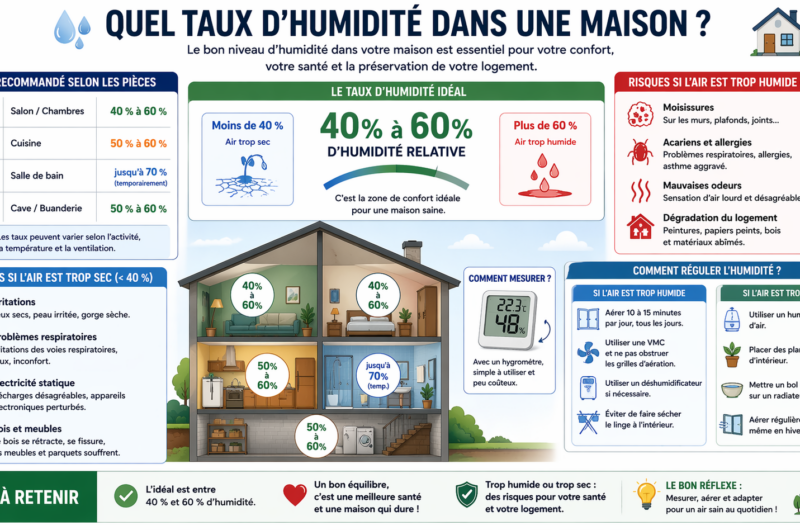 Quel taux d’humidité dans une maison ?