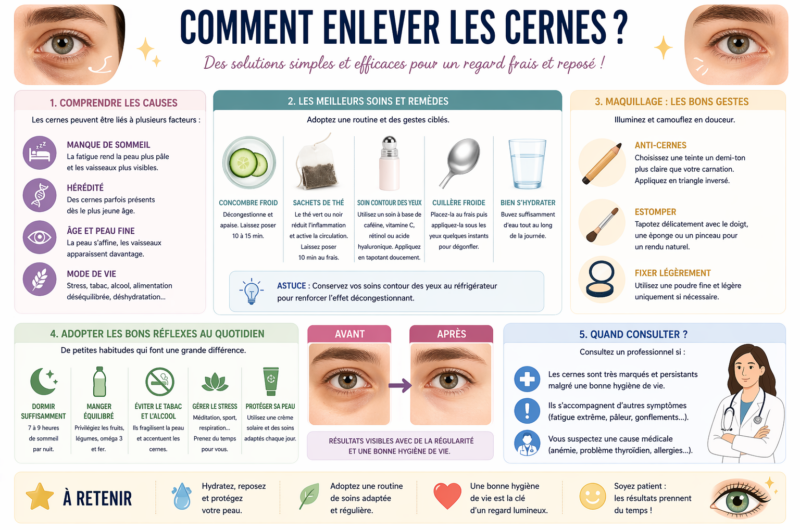 Comment enlever les cernes ?