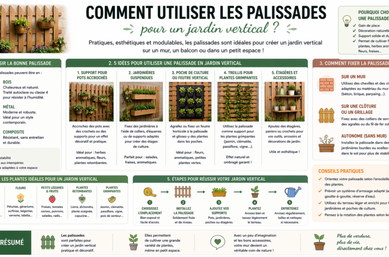 Comment utiliser les palissades pour un jardin vertical ?