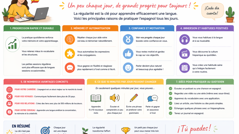 Pourquoi pratiquer l’espagnol tous les jours ?