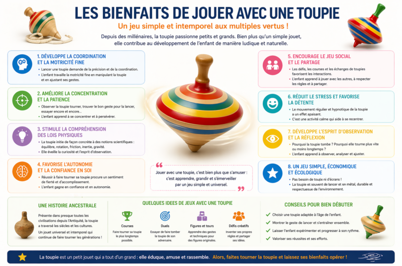 Quels sont les bienfaits de jouer avec une toupie ?