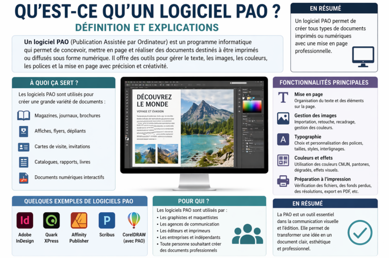 Qu’est-ce qu’un logiciel PAO ? Définition