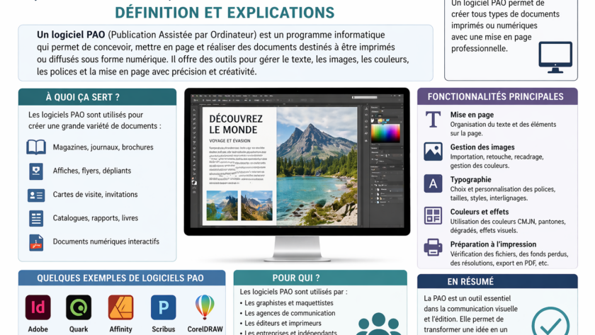 Qu’est-ce qu’un logiciel PAO ? Définition