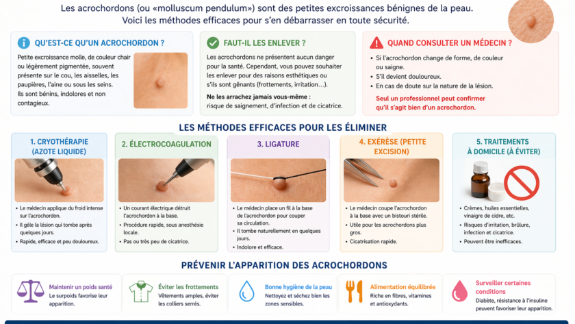 Comment se débarrasser des acrochordons ?