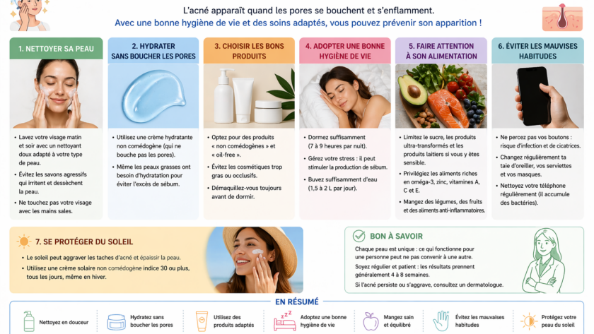 Comment éviter l’apparition de boutons d’acné ?
