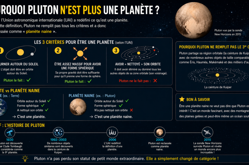 Pourquoi pluton n’est plus une planète ?