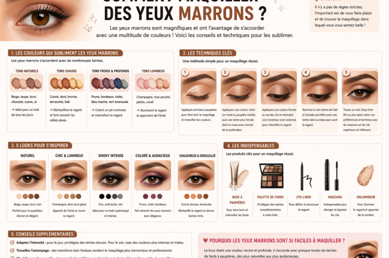 Comment maquiller des yeux marrons ?