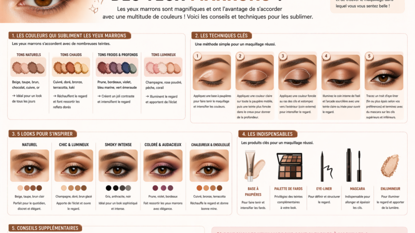 Comment maquiller des yeux marrons ?
