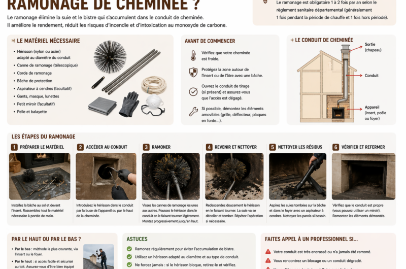 Comment faire un ramonage de cheminée ? Explications