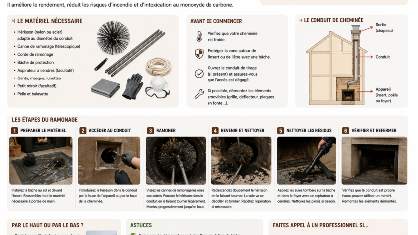 Comment faire un ramonage de cheminée ? Explications