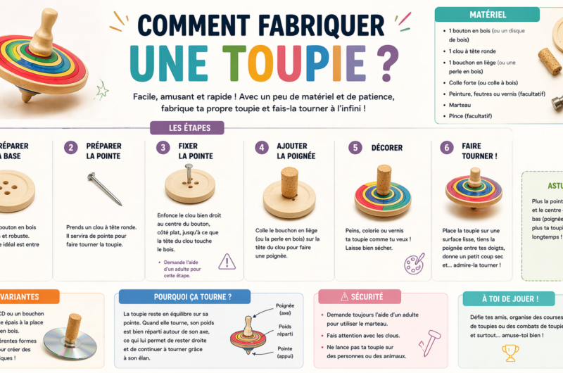 Comment fabriquer une toupie ?