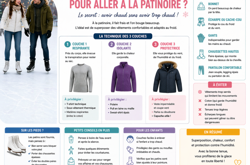 Comment s’habiller pour aller à la patinoire ?