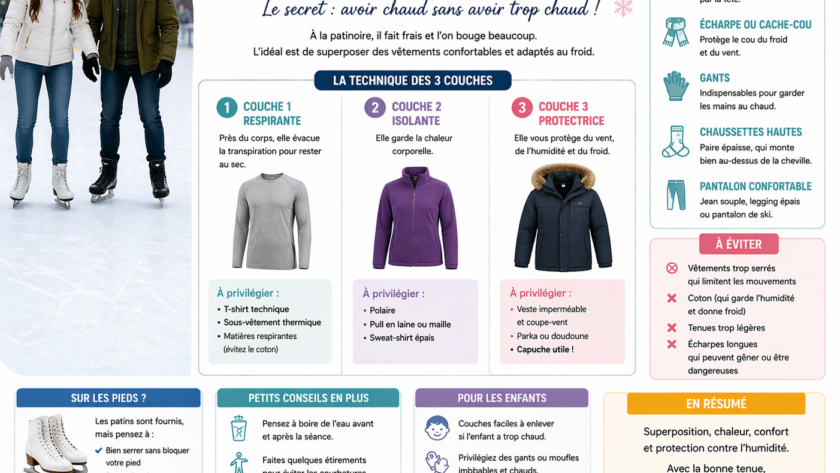 Comment s’habiller pour aller à la patinoire ?