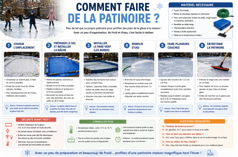 Comment faire de la patinoire ?