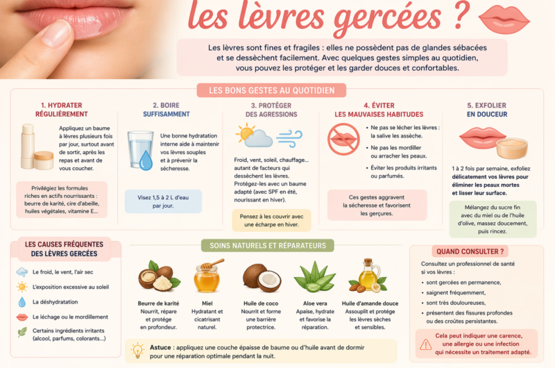 Comment éviter les lèvres gercées ?